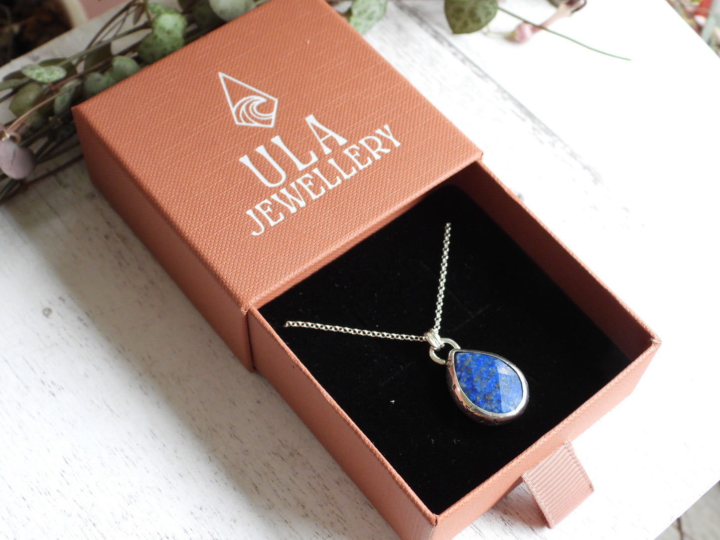 Celestial "Steren" Lapis Lazuli Charm Necklace | September Birthstone