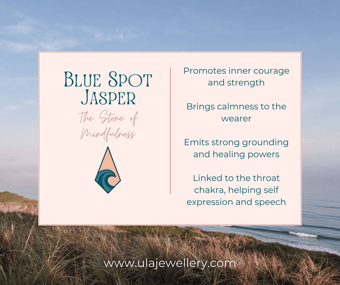 Dainty Blue Spot Jasper "Mindfulness" Gemstone Bracelet | Faceted Beads