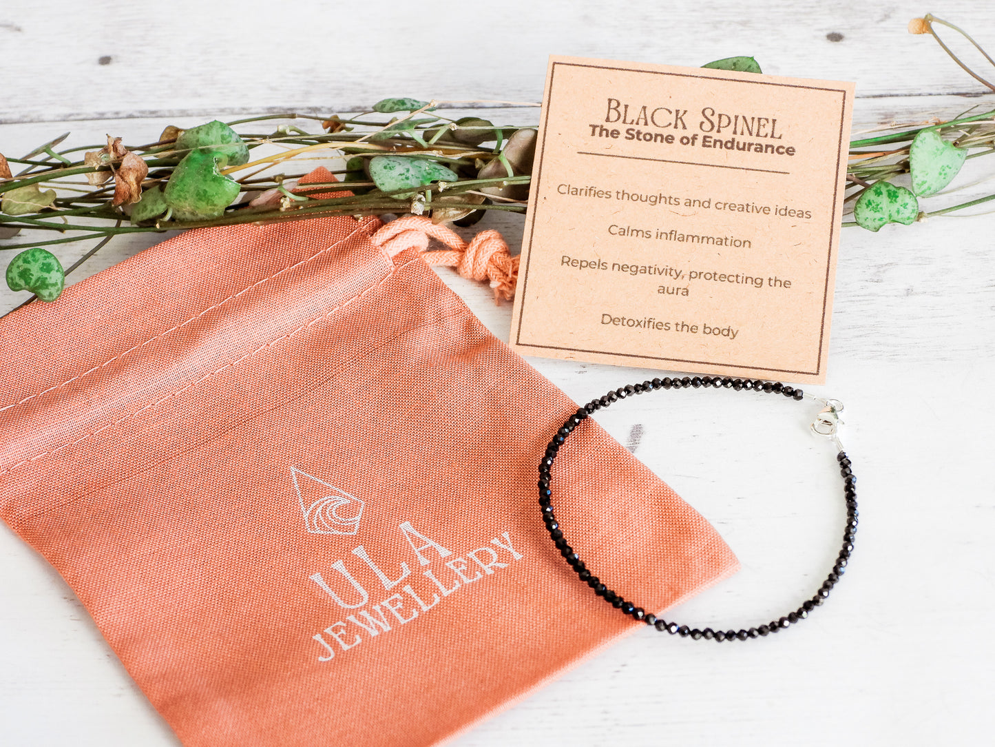 gift idea by Ula Jewellery Cornwall, custom gemstone and crystal bracelets