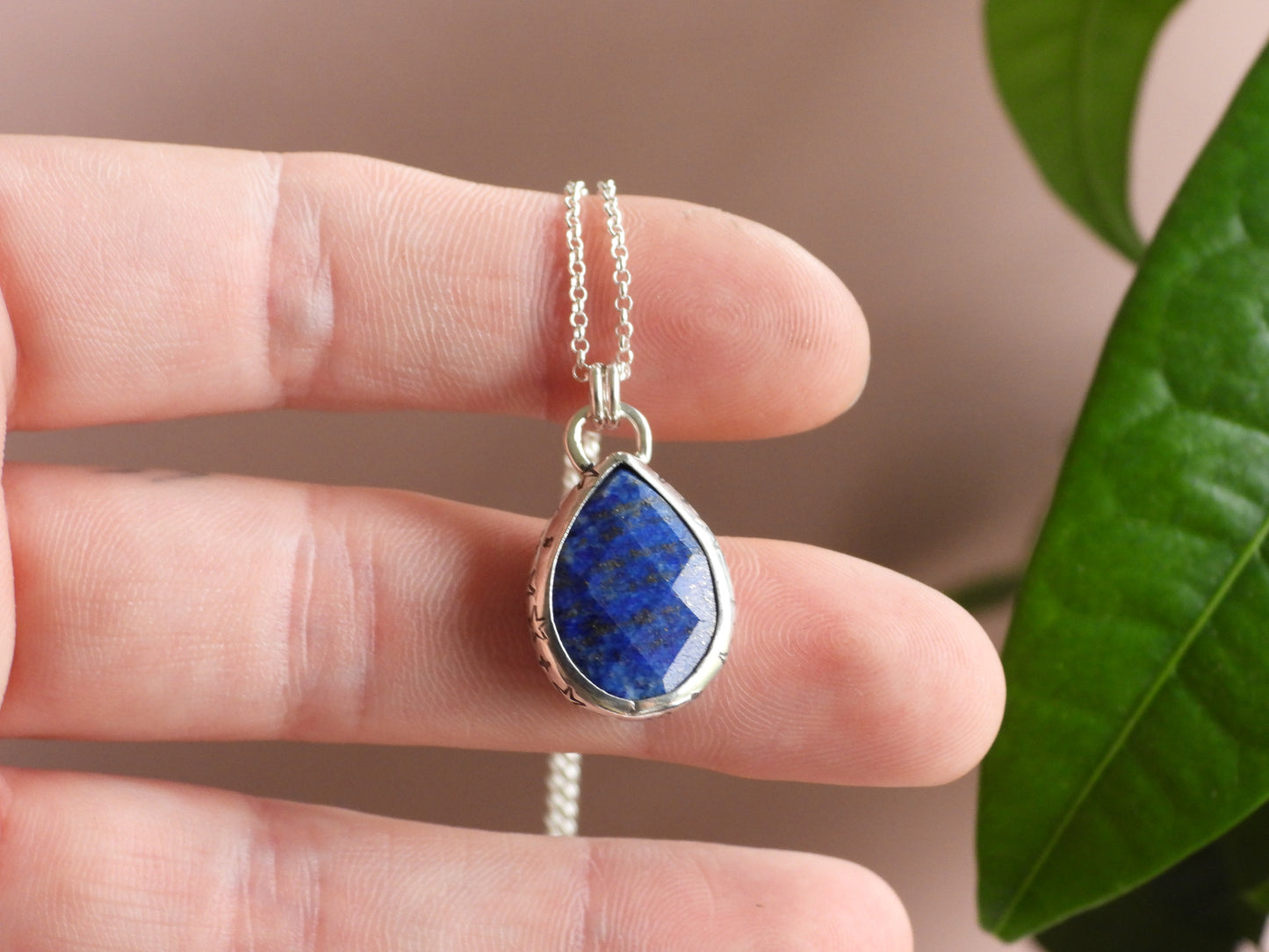 Celestial "Steren" Lapis Lazuli Charm Necklace | September Birthstone