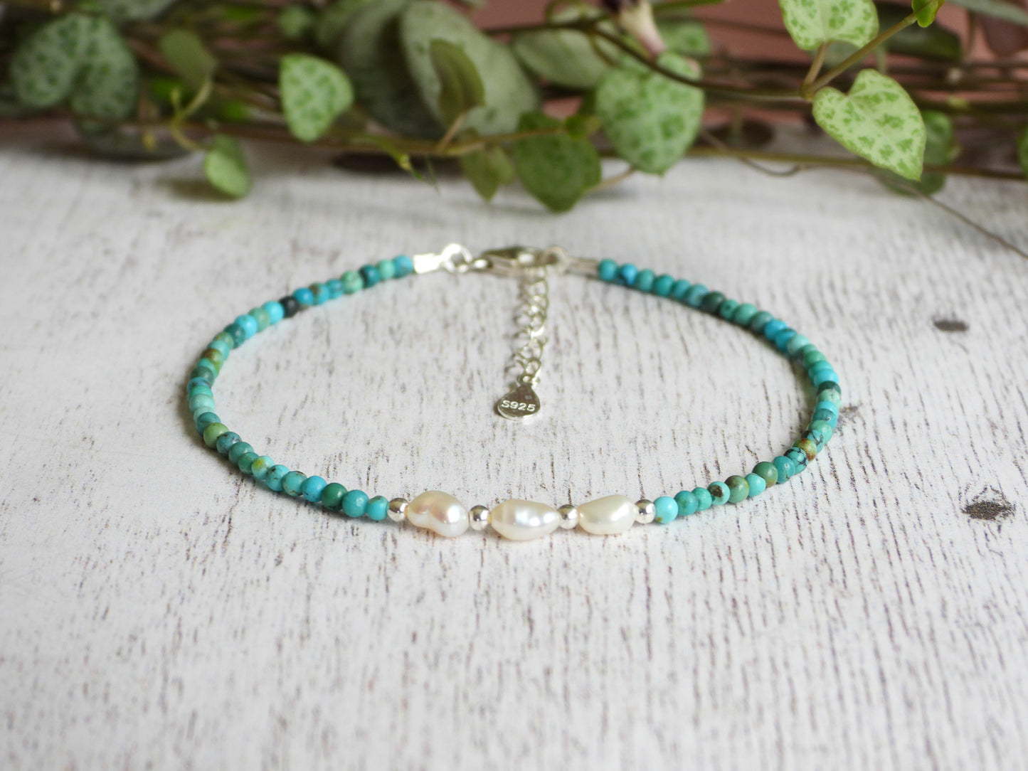 Morvoren Pearl & Turquoise Bracelet | Style 1