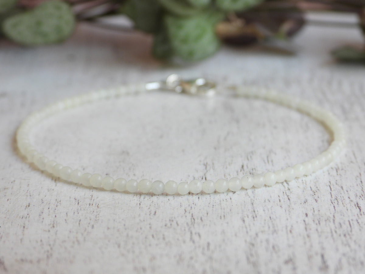 Dainty Amazonite Gemstone Bracelet | Sterling Silver | Handmade