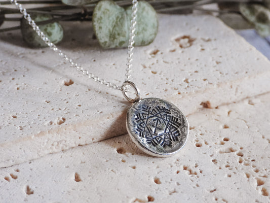 rustic boho sagittarius starsign necklace