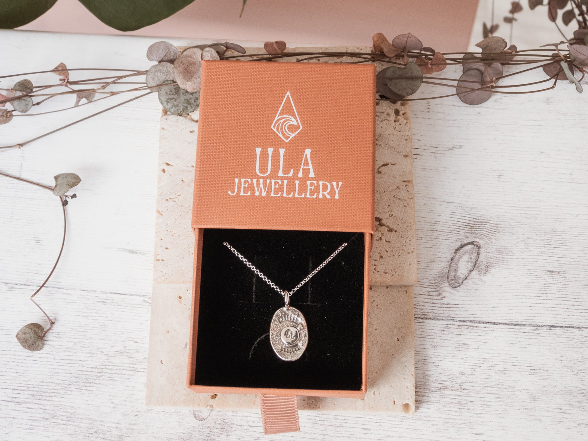 leo star sign necklace by Ula Jewellery