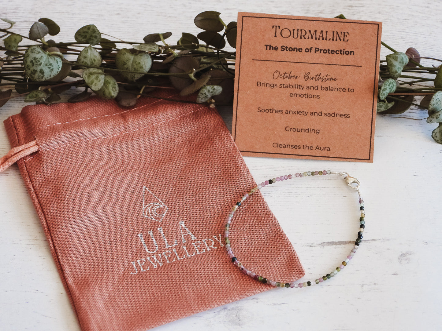 Ula Jewellery birthday gift idea, birthstone beaded stacking bracelet