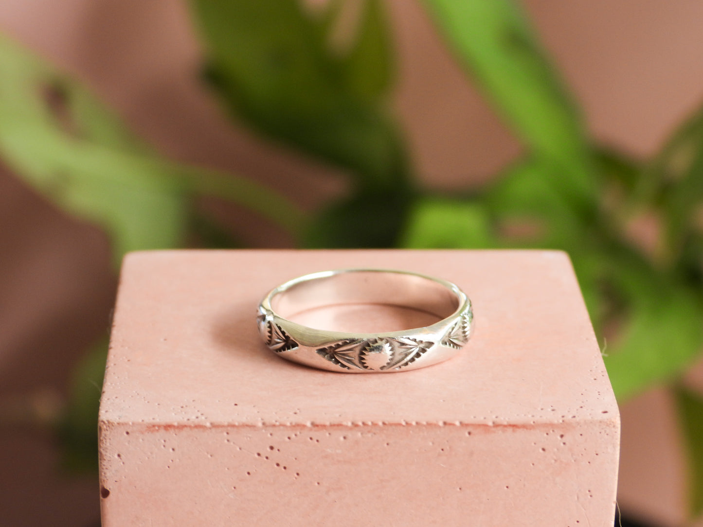Boho Style Custom stacking Ring | Recycled Silver 925