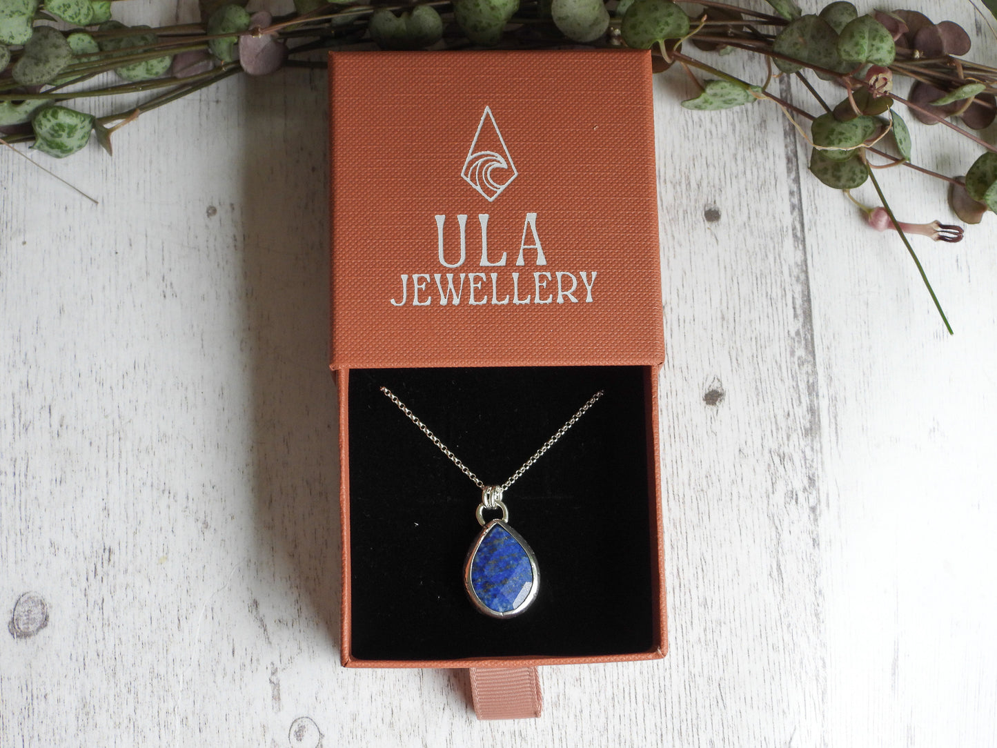 Celestial "Steren" Lapis Lazuli Charm Necklace | September Birthstone