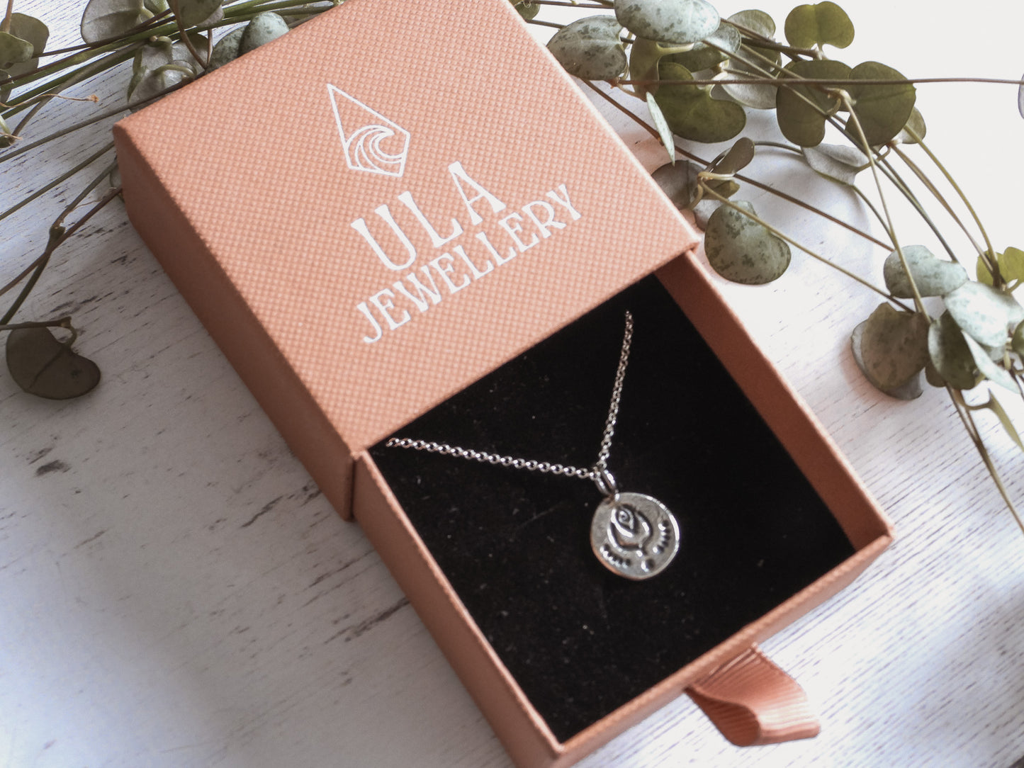 Rustic Silver Boho Charm Necklace | Recycled Silver 925