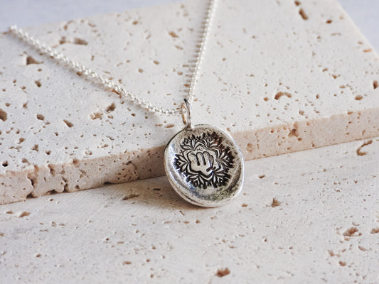 virgo boho tyle mandala star sign necklace