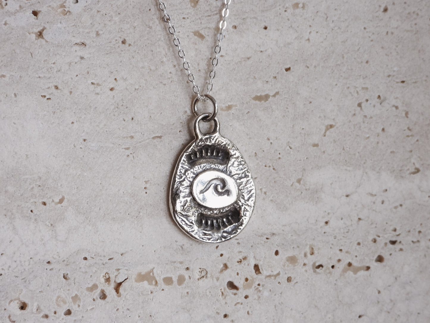 ula jewellery beachy boho silver pendant