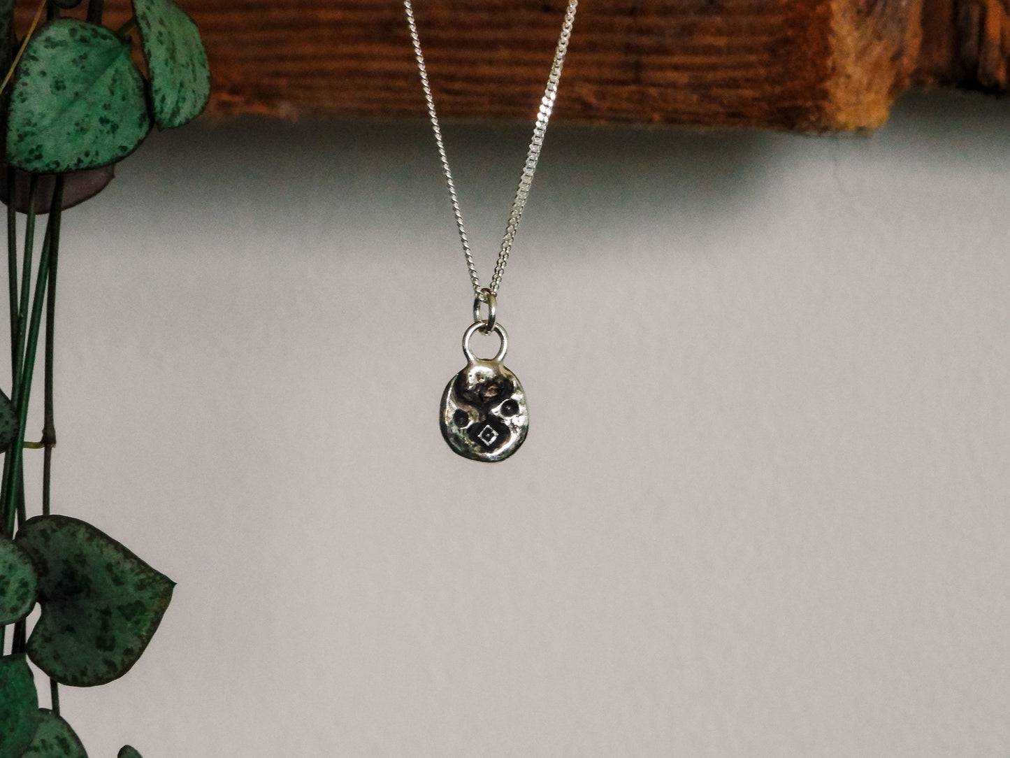 Boho Stamped Coin Charm Necklace
