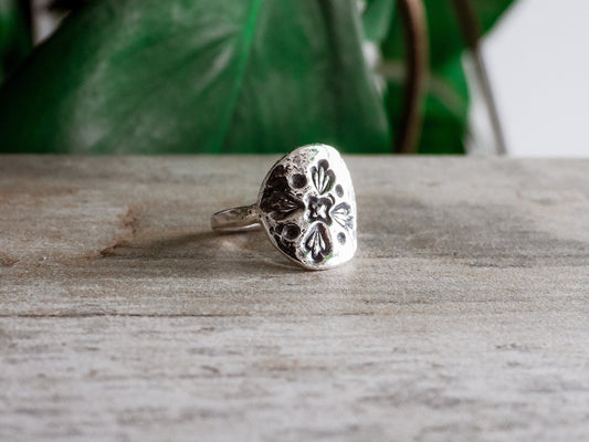 Custom Made Mandala Shield Ring