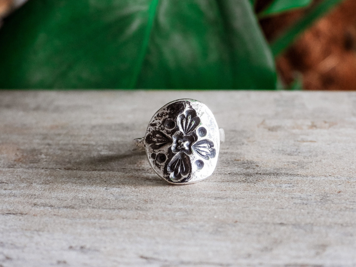 Custom Made Mandala Shield Ring