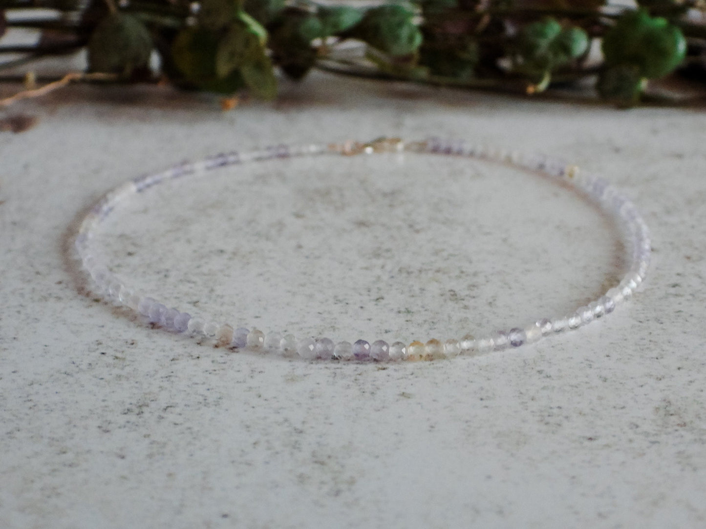 Dainty Ametrine "Balance & Connection" Gemstone Anklet