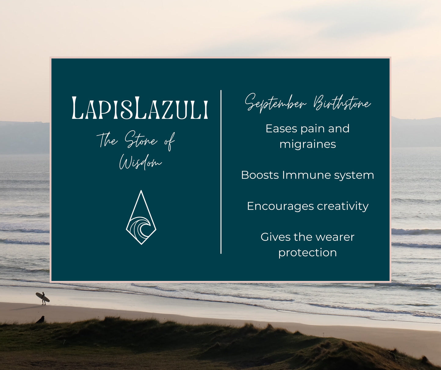 Dainty Lapis Lazuli "Truth" Gemstone Anklet | September Birthstone