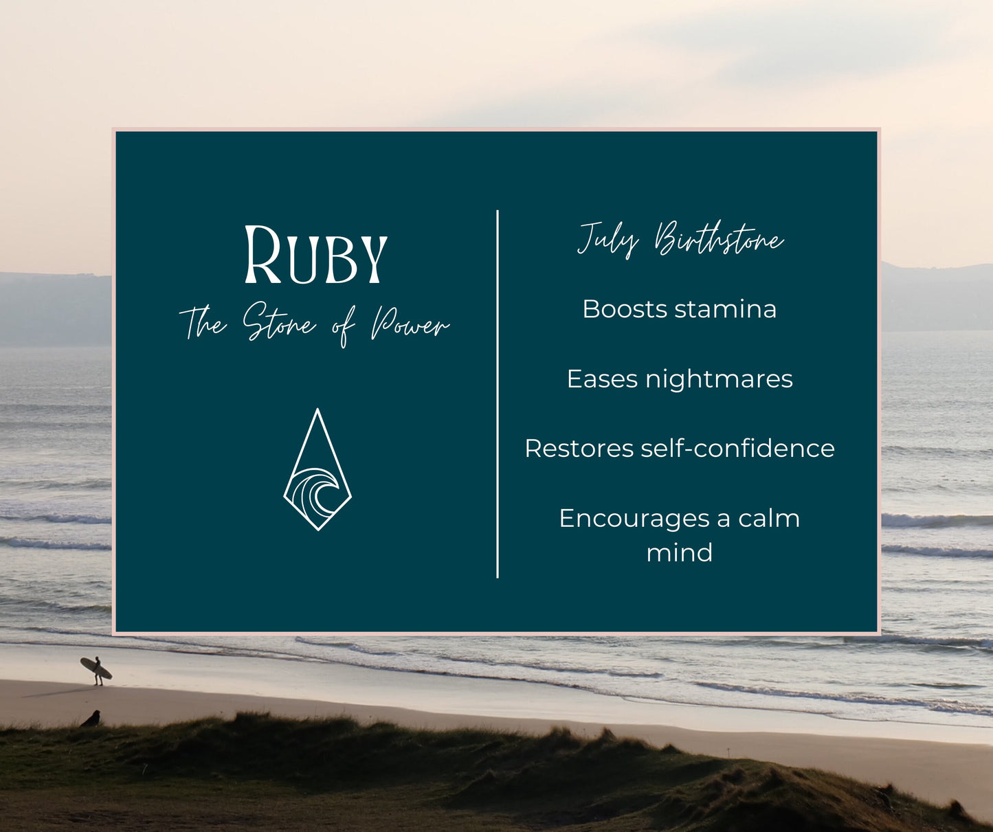 Dainty Ruby "Prophecy" Gemstone Anklet | July Birthstone
