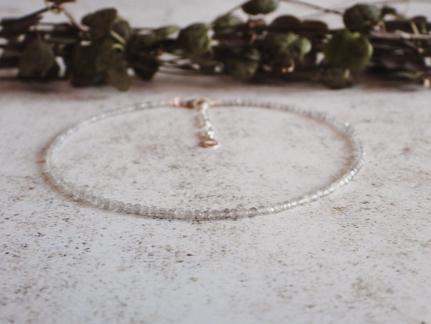 Dainty Labradorite "Transformation" Gemstone Anklet