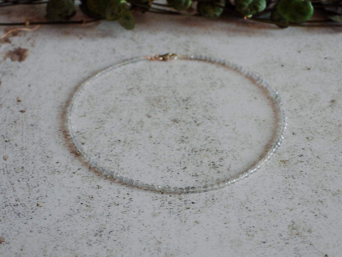 Dainty Labradorite "Transformation" Gemstone Anklet