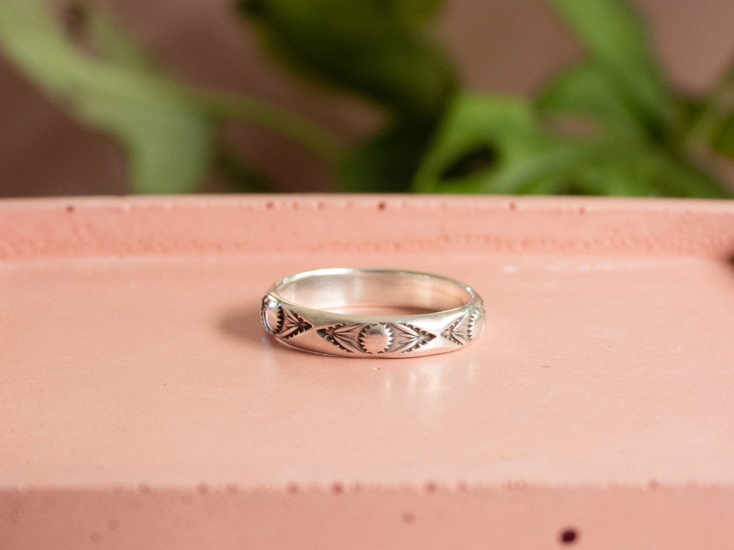 Boho Style Custom stacking Ring | Recycled Silver 925