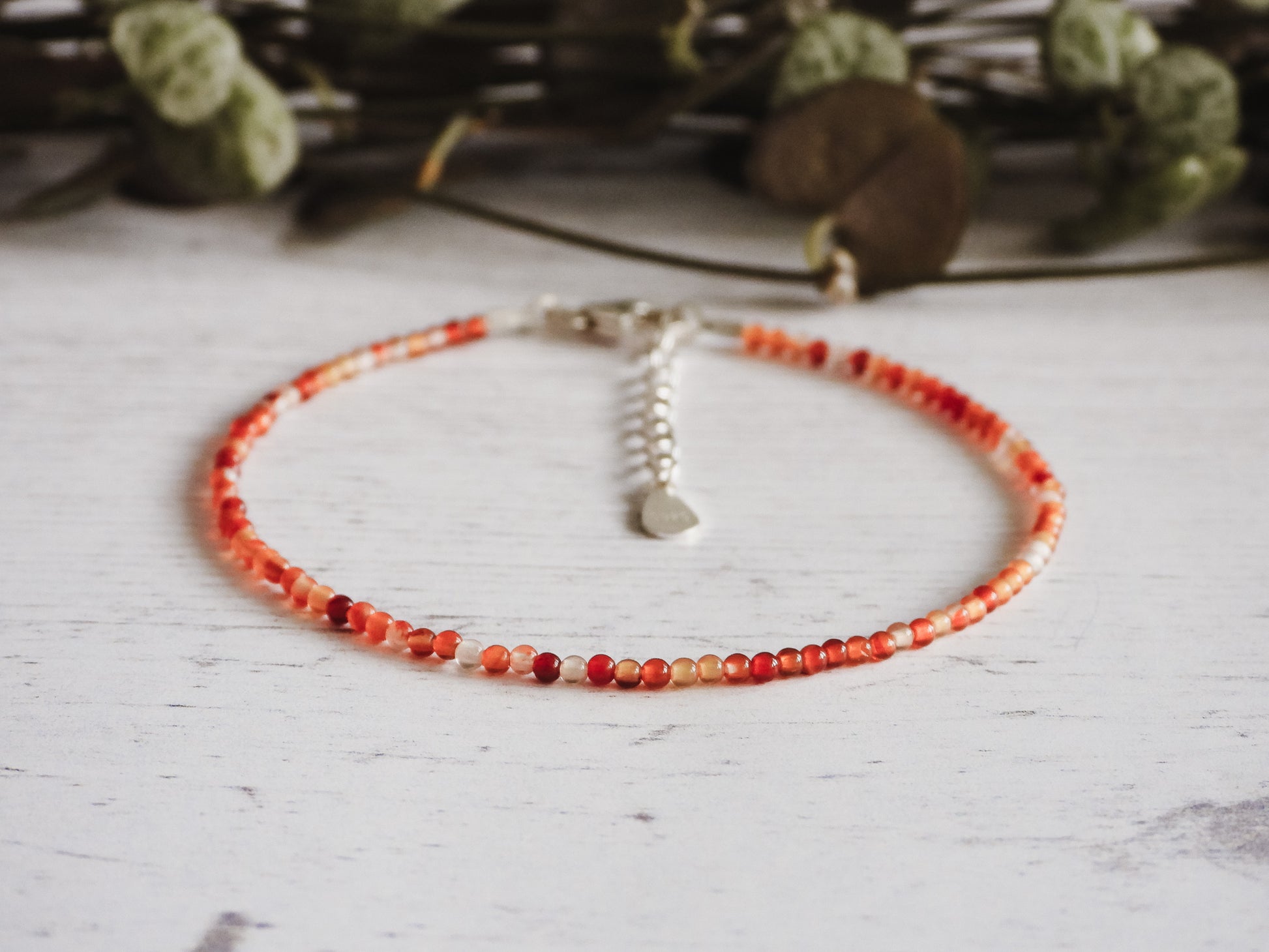 adjustable crystal healing july birthstone carnelian bracelet