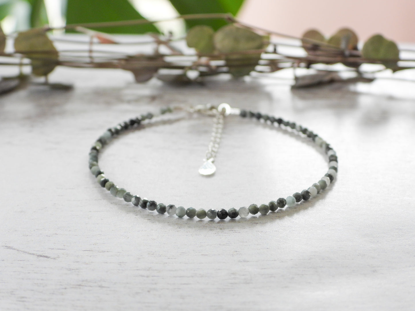 Dainty Eagle Eye "Self Confidence" Gemstone Bracelet |  Faceted Beads