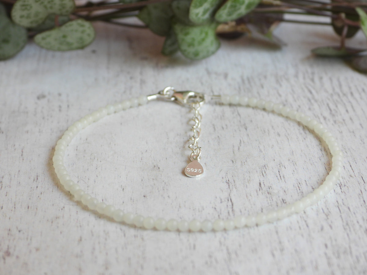 Dainty Amazonite Gemstone Bracelet | Sterling Silver | Handmade
