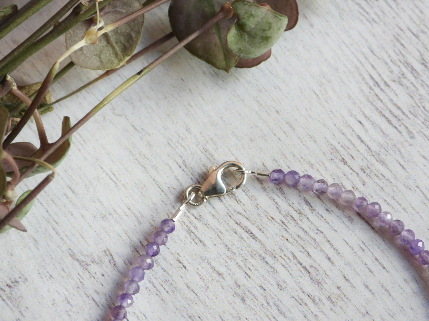 amethyst and pearl sterling silver bracelet