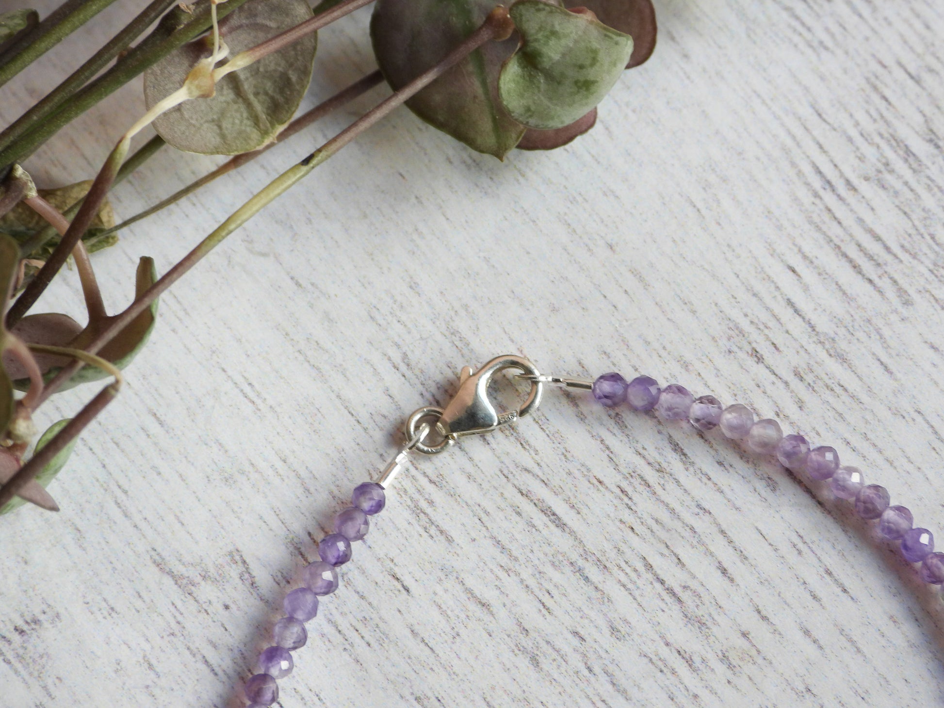 amethyst and pearl sterling silver bracelet