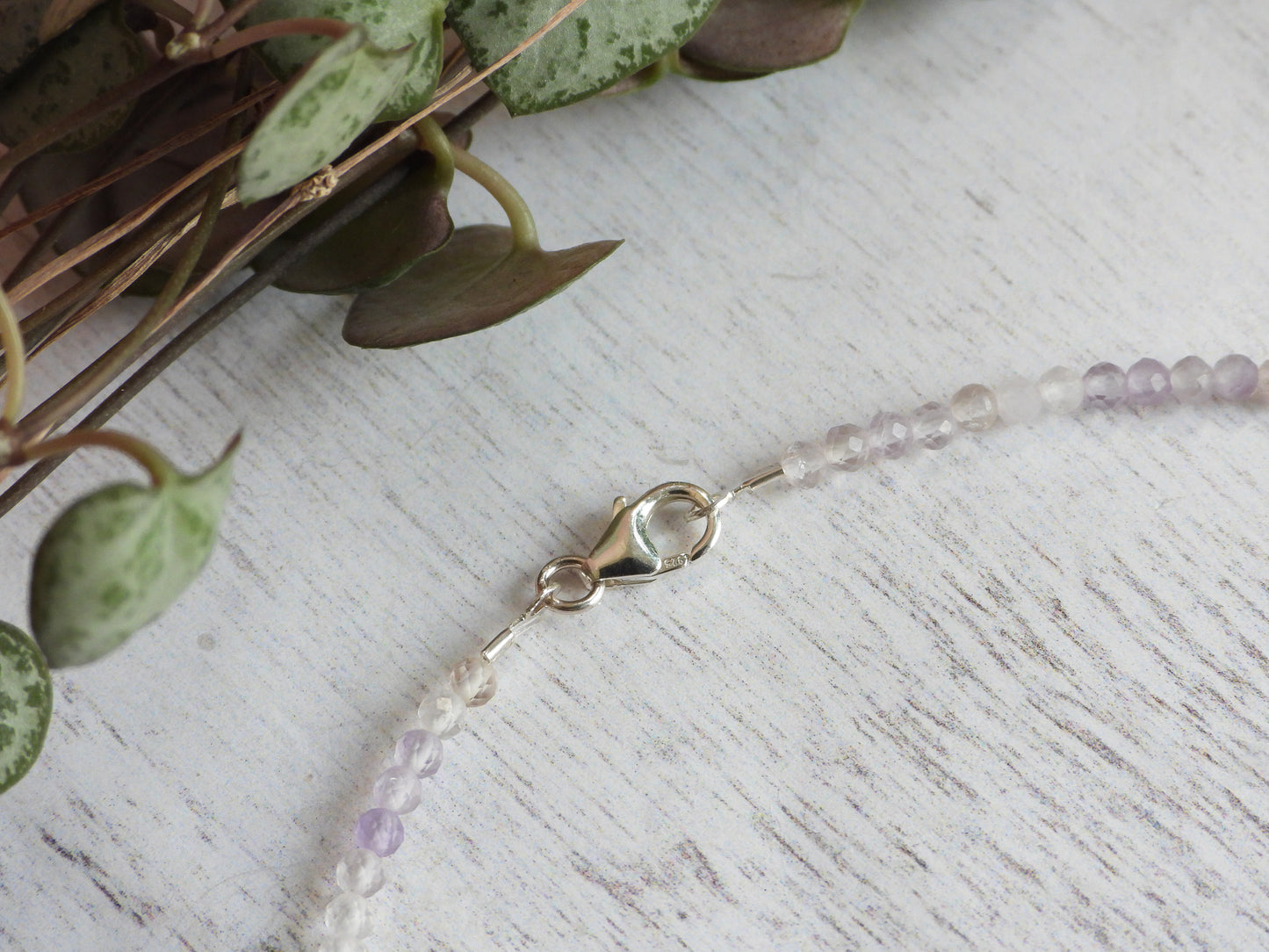 Dainty Ametrine "Balance & Connection" Gemstone Anklet | Faceted Beads