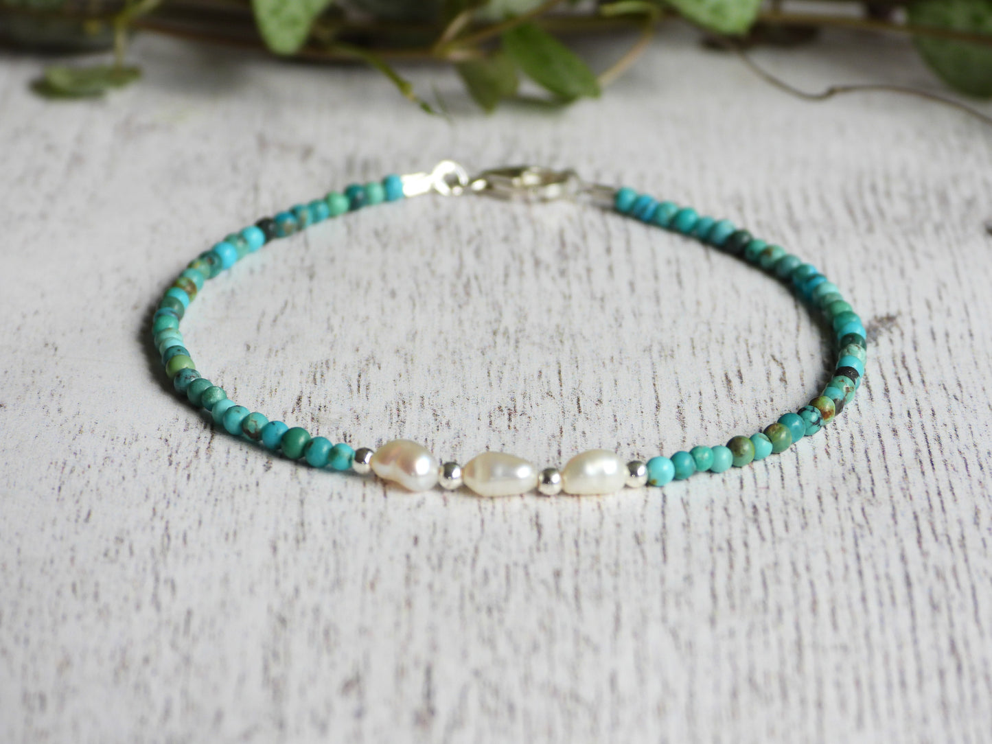 Morvoren Pearl & Turquoise Bracelet | Style 1