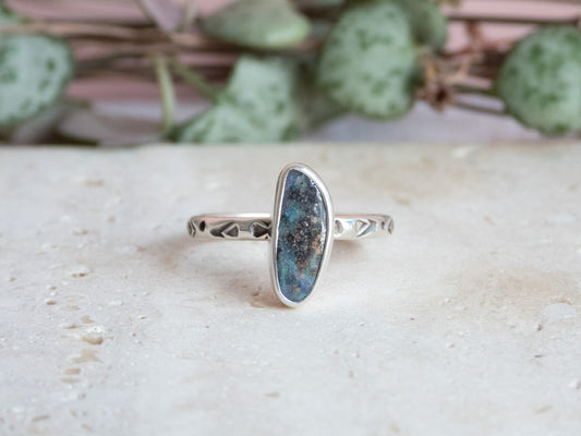 Australian Boulder Opal Stacking Ring | Size N