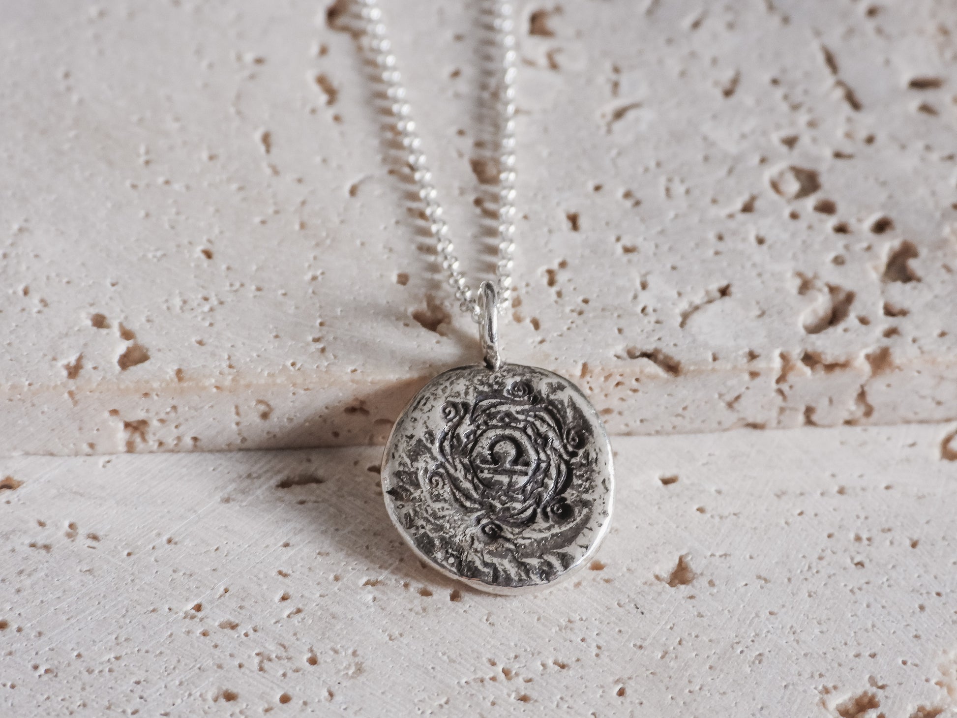 bohemian style rustic libra zodiac necklace