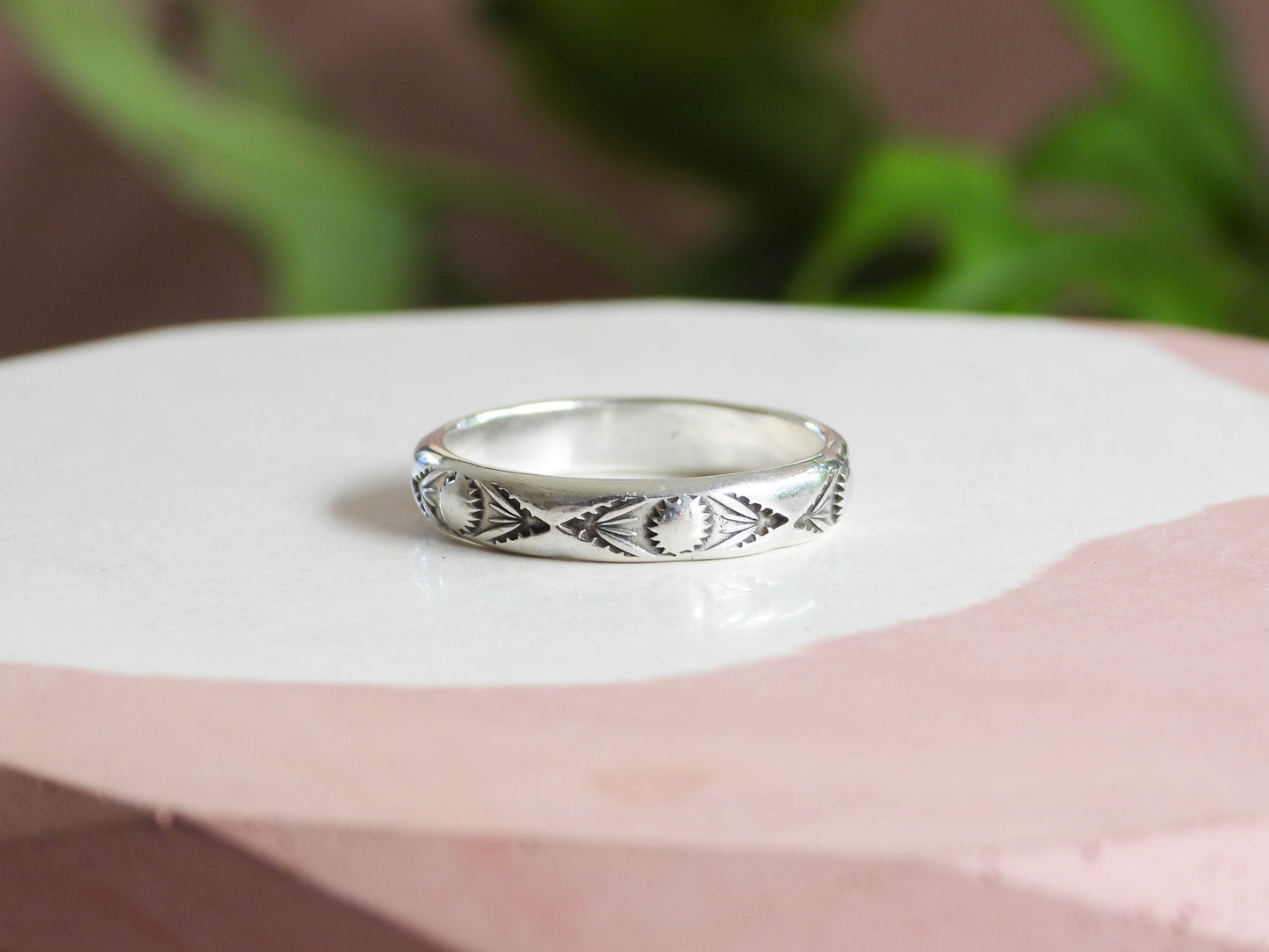 Boho Style Custom stacking Ring | Recycled Silver 925