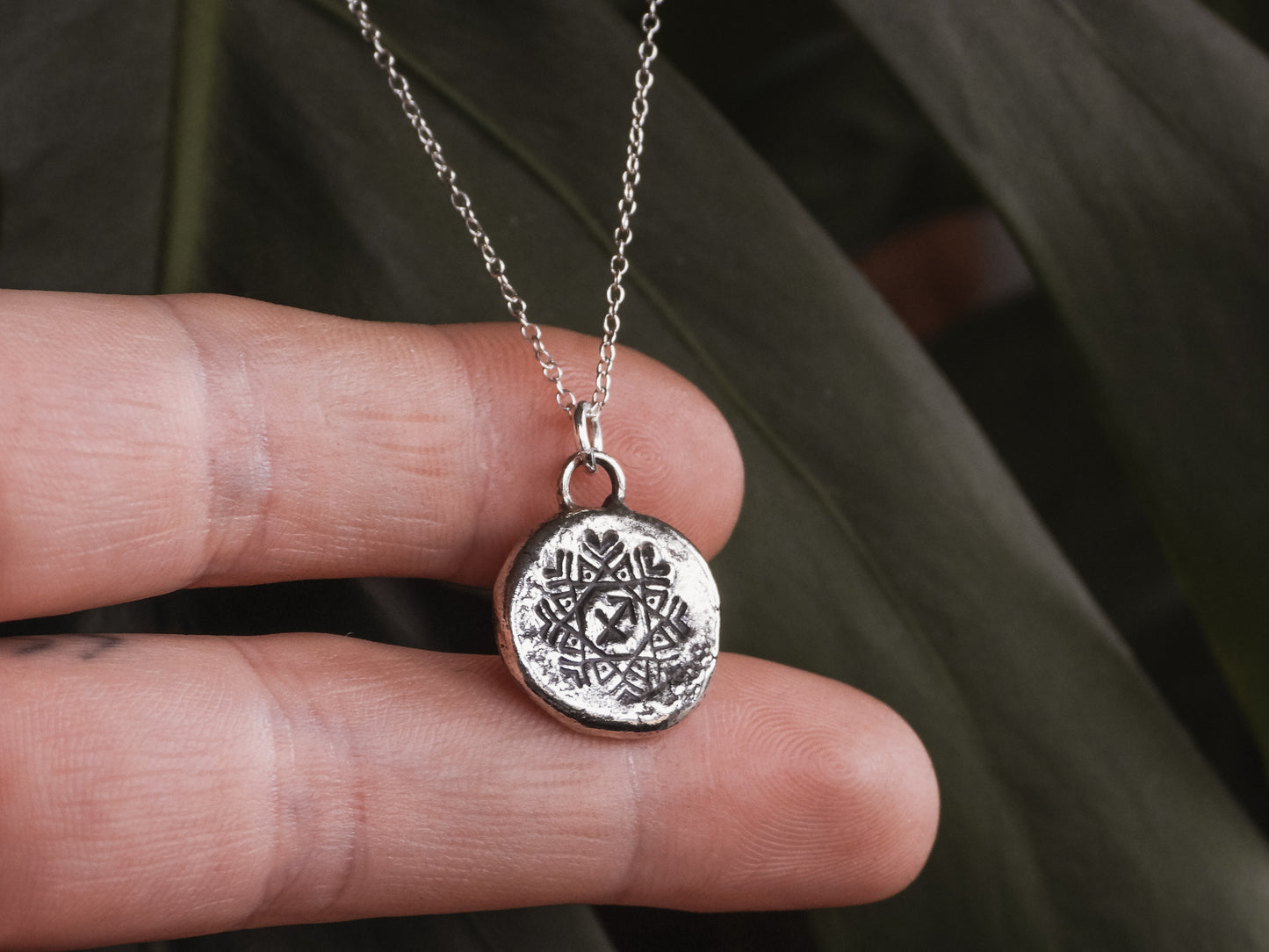 recycled bohemian style sagittarius layering necklace