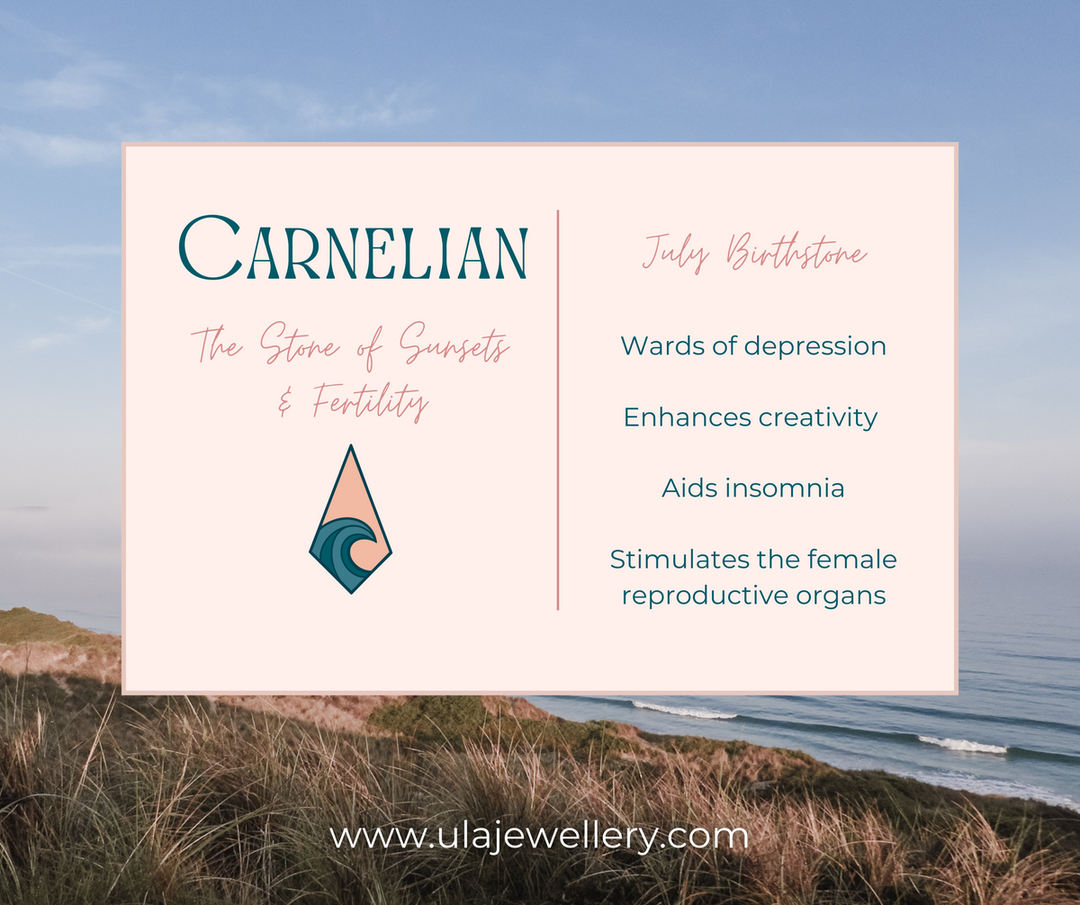 Dainty Carnelian Gemstone Bracelet | Sterling Silver | Handmade