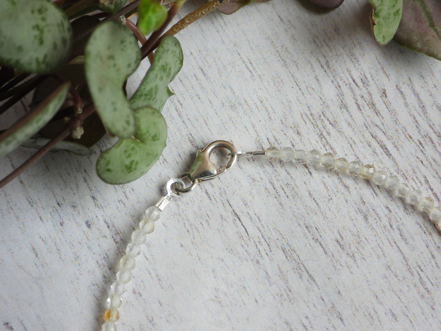 dainty citrine gemstone bracelet with solid sterling silver clasp