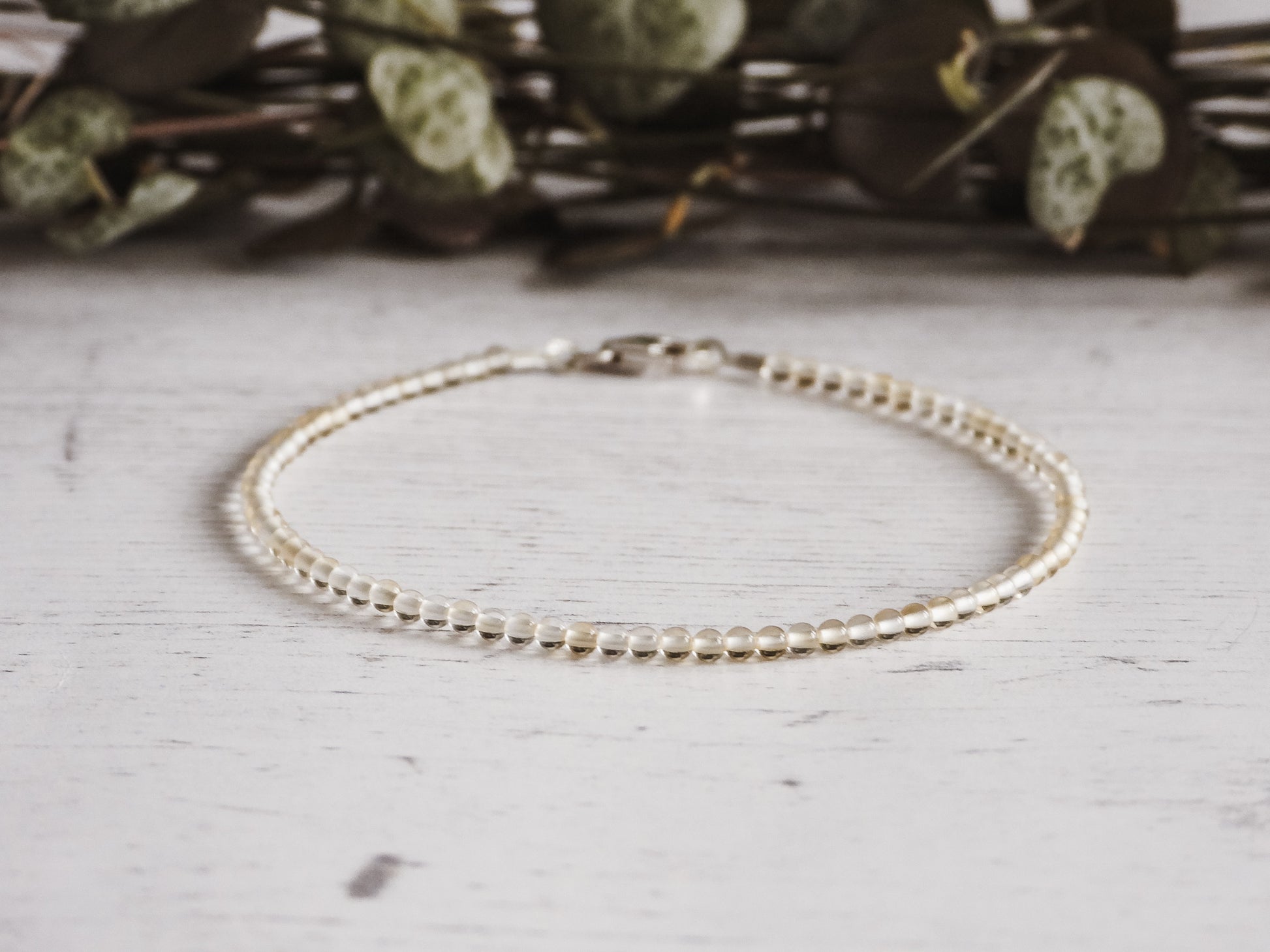 citrine gemstone yellow bohemian style bracelet 