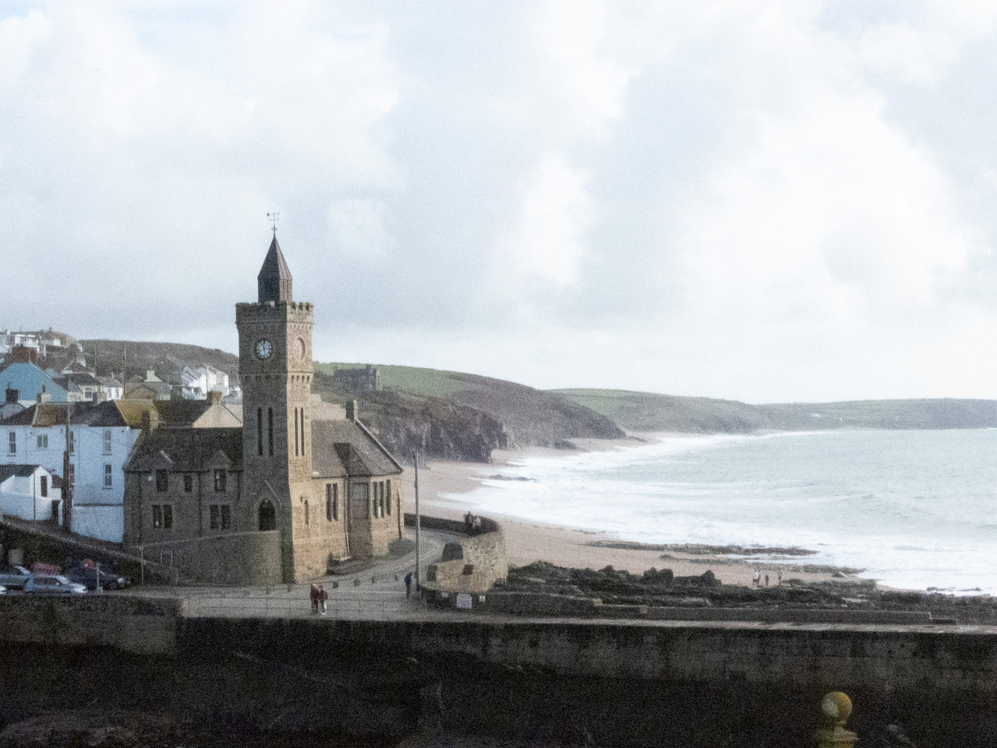 Stormy Porthleven Clock Tower Handmade & Personalised Pendant