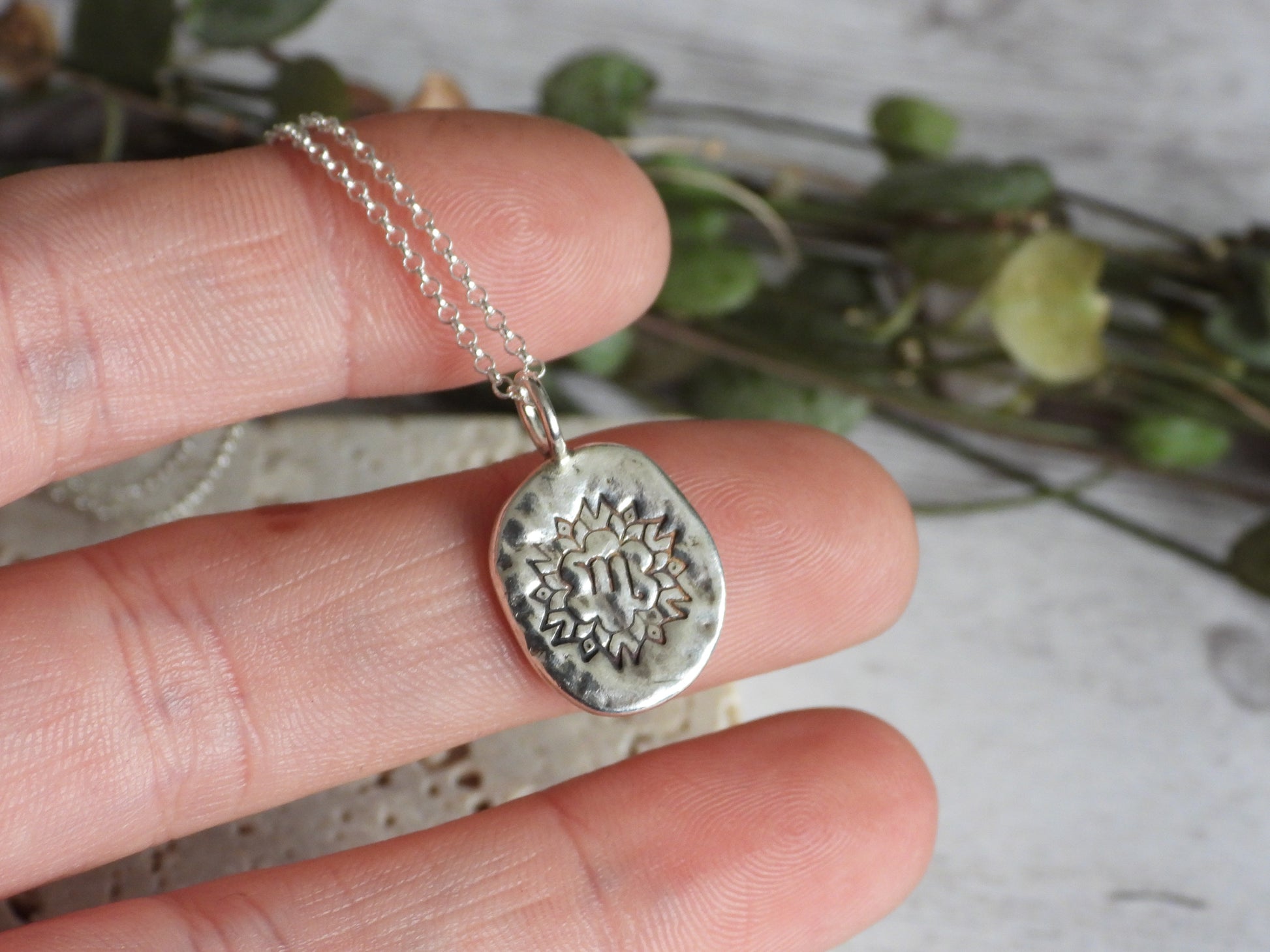 unique dainty scorpio zodiac necklace