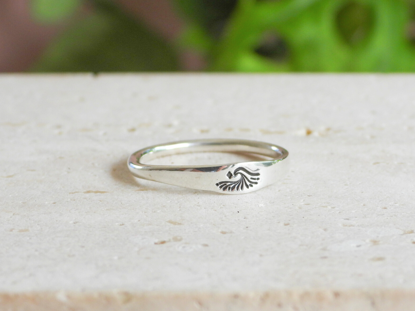 Dainty Wave & Star Stacking Ring | Recycled Silver 925