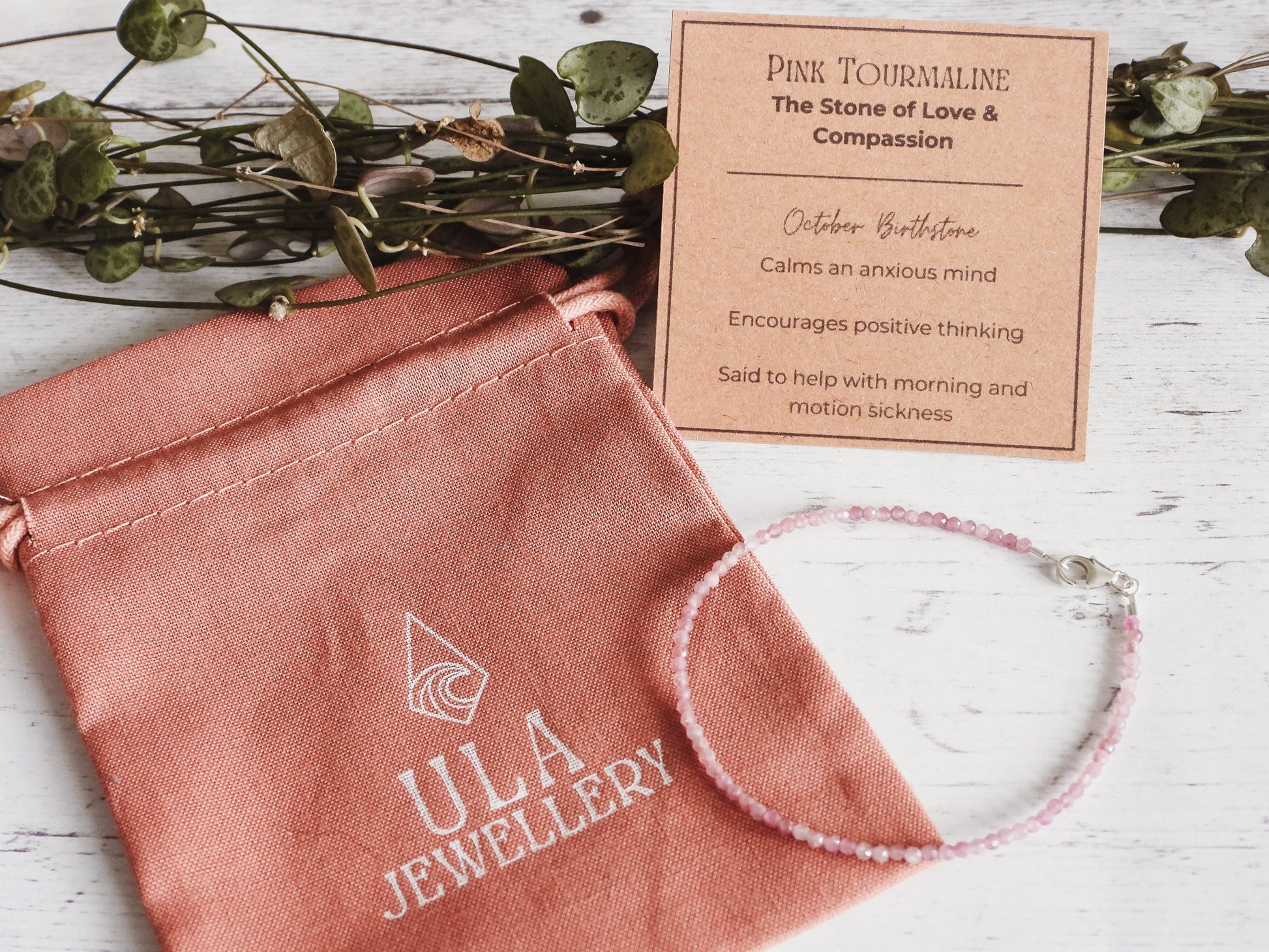 birthday gift idea, custom birthstone beaded bracelets by Ula Jewellery Cornwall
