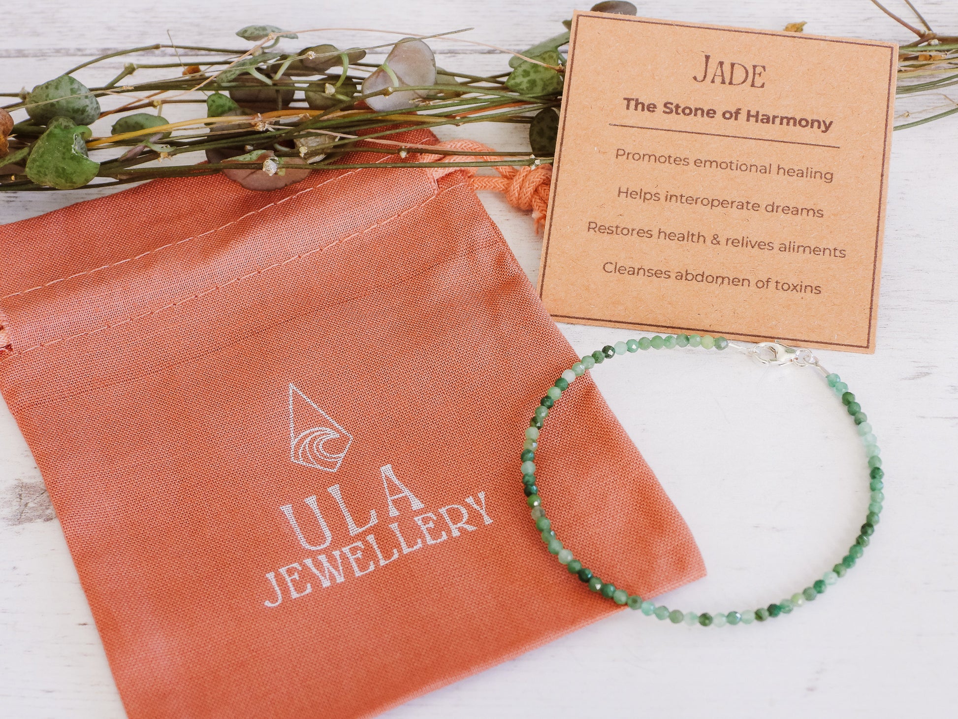 gift idea by Ula Jewellery Cornwall, custom gemstone and crystal healing stacking bracelets