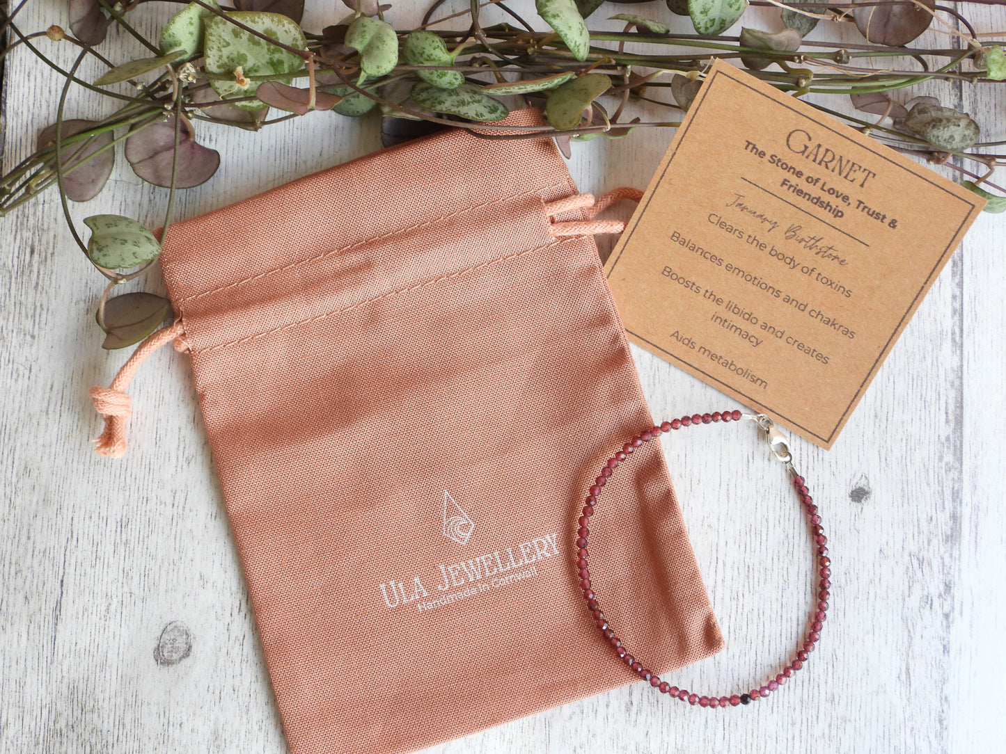 handmade custom birthstone bracelets, featuring solid sterling silver clasp