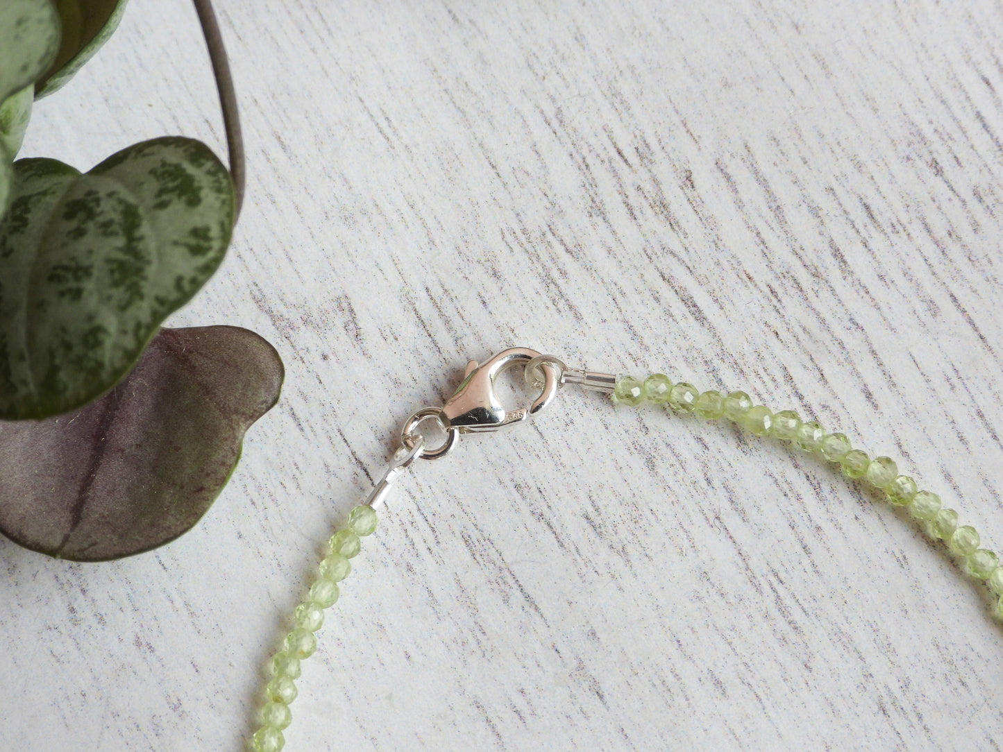 peridot august birthstone bracelet with sold silver 925 clasp