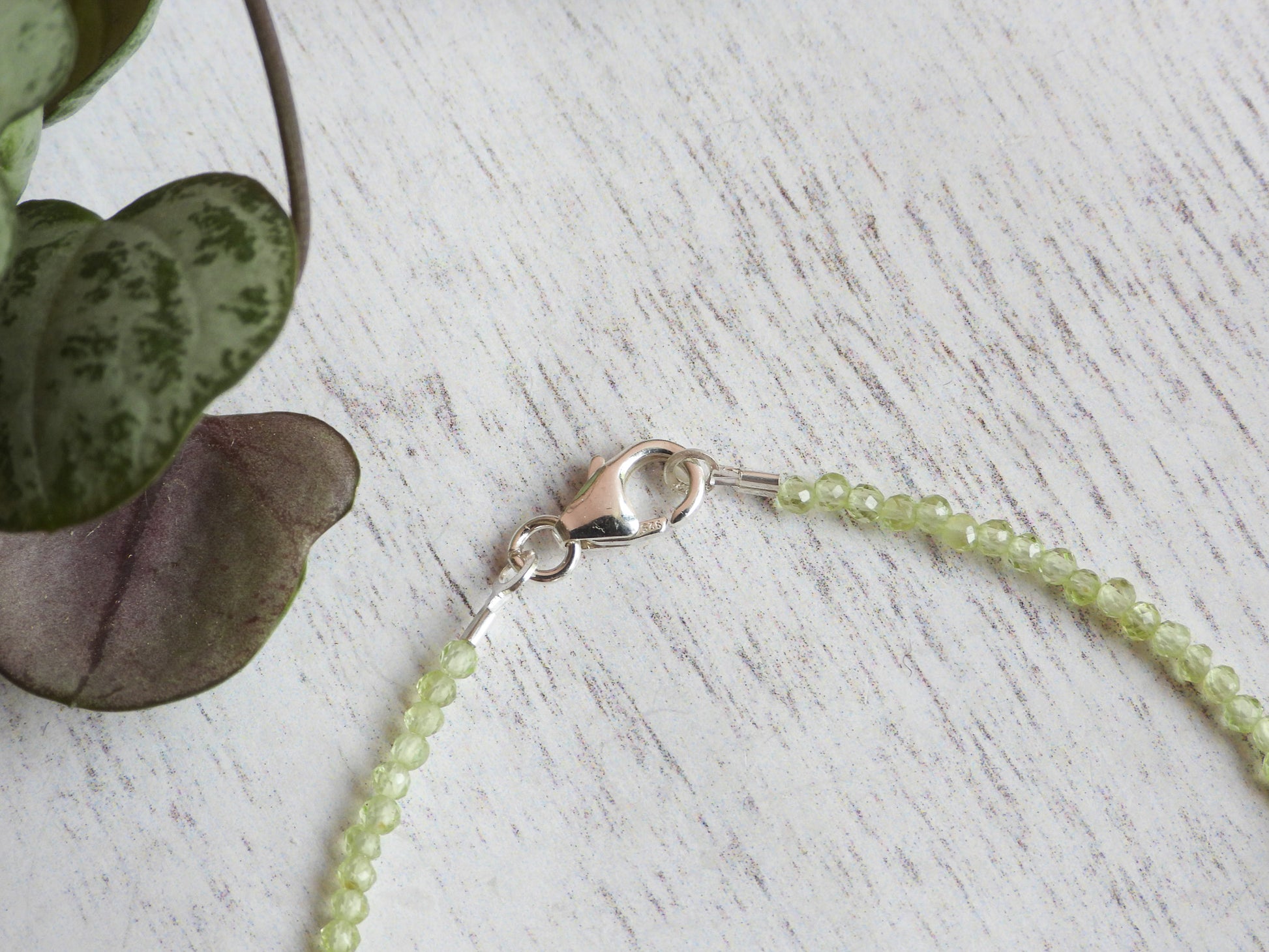 peridot august birthstone bracelet with sold silver 925 clasp