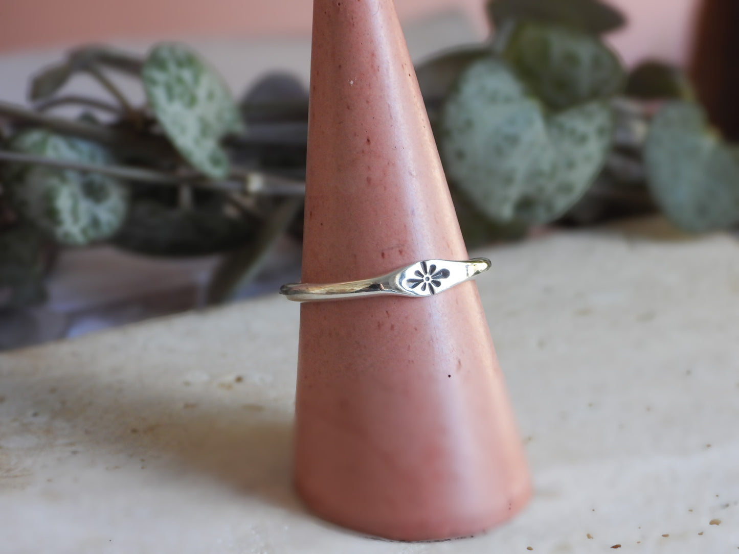 Dainty Starburst Stacking Ring | Recycled Silver 925