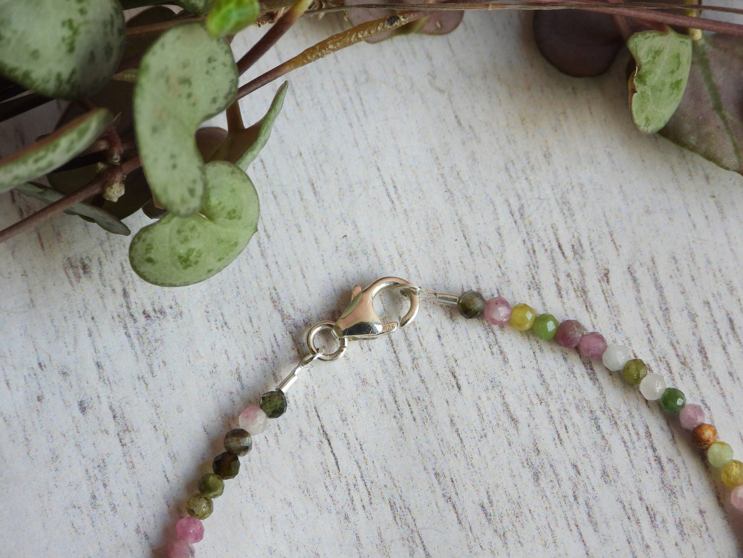 Dainty Rainbow Tourmaline "Forgiveness" Bracelet | October Birthstone | Faceted Beads