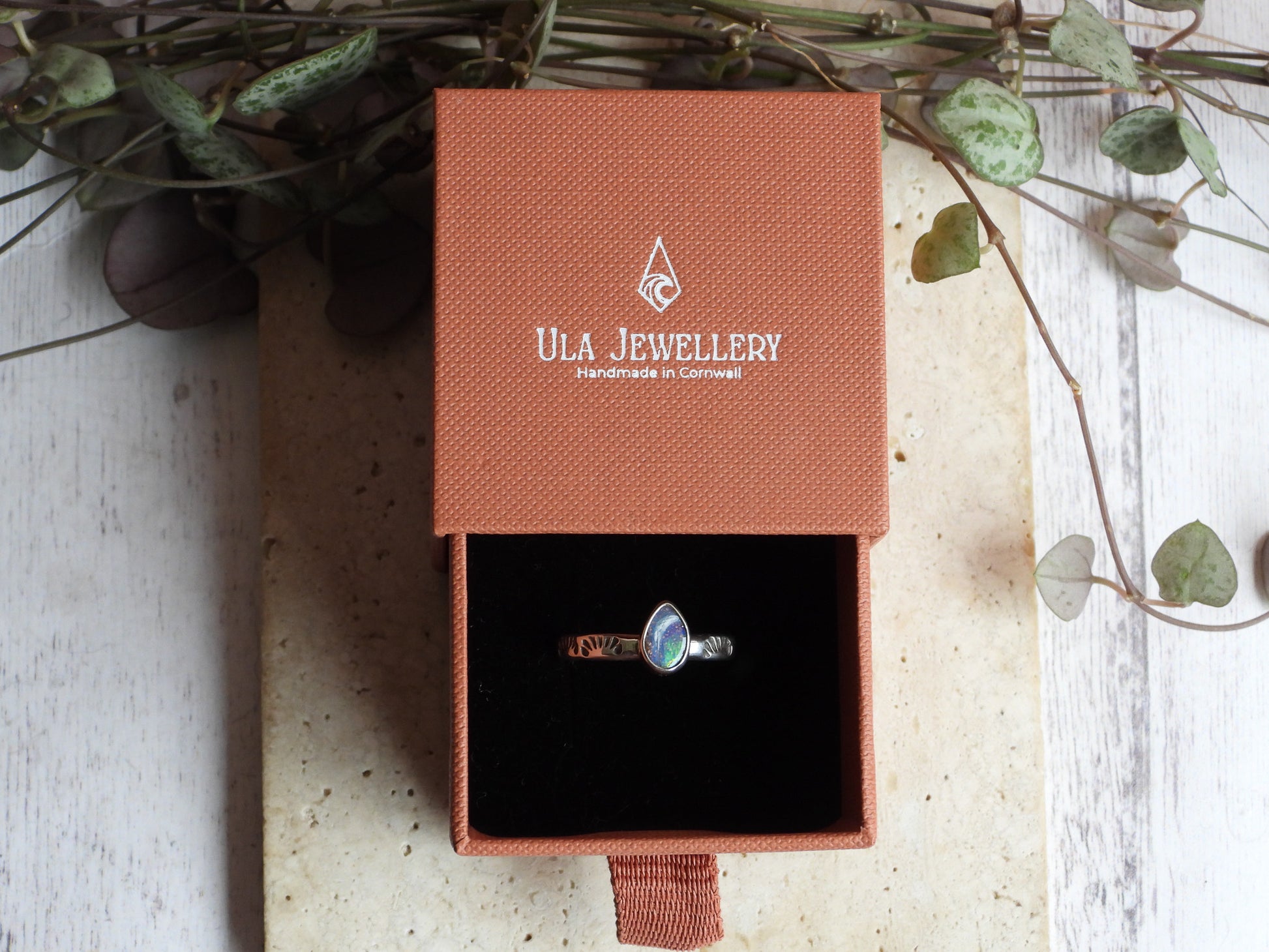 ula jewellery bohemian style boulder opal rings
