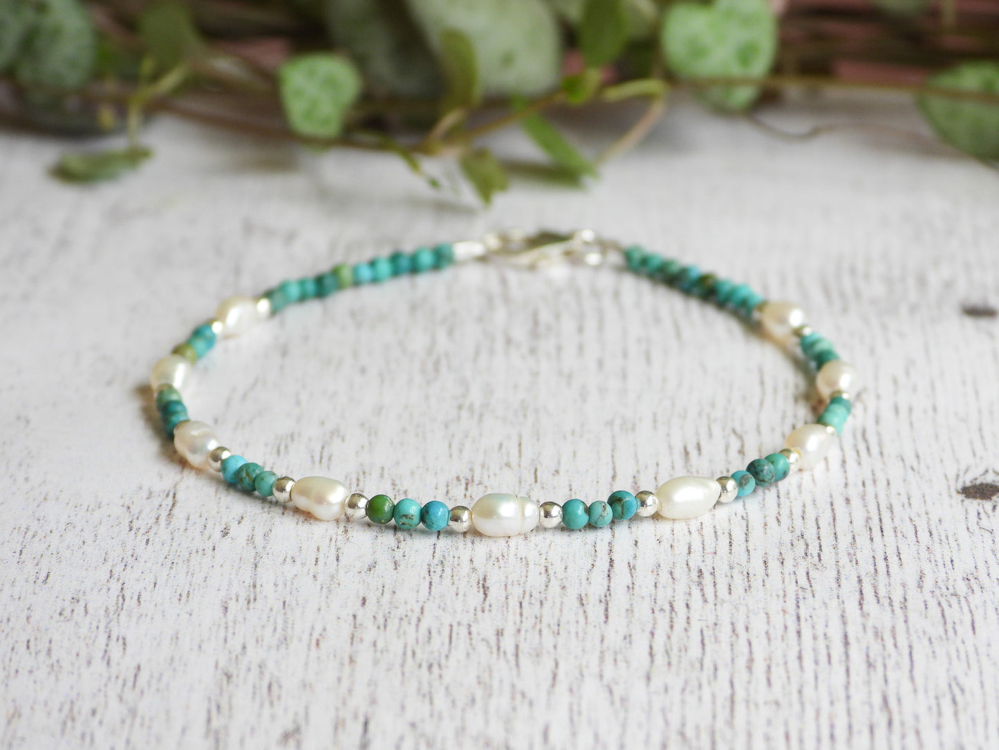 Morvoren Pearl & Turquoise Bracelet | Style 2