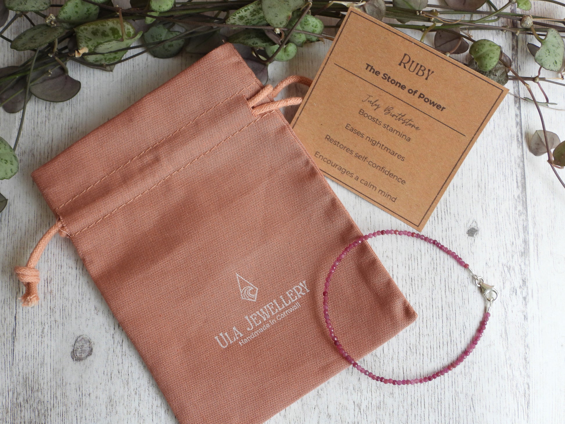Ula Jewellery handmade dainty birthstone beaded bracelets in bohemian style